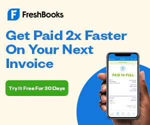 Banner - Send invoices, manage projects and more with Freshbooks.