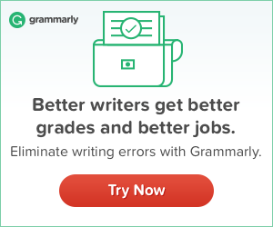 Banner - Eliminate writing errors with Grammarly. Try it today!
