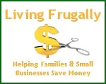 Banner - Living Frugally, helping families and small businesses save money.